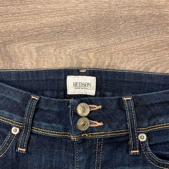 Hudson Women’s Ankle Cropped Denim Jeans Size 26 Light whiskering - Picture 2 of 12